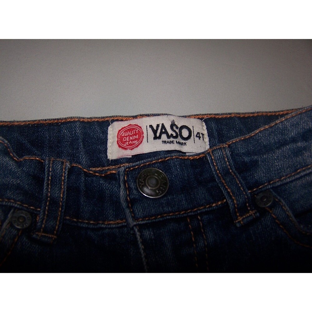 Yaso Jeans Girls Jeans Medium‎ Wash Size 4t - Picture 2 of 5